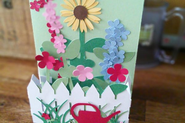 Flower garden card