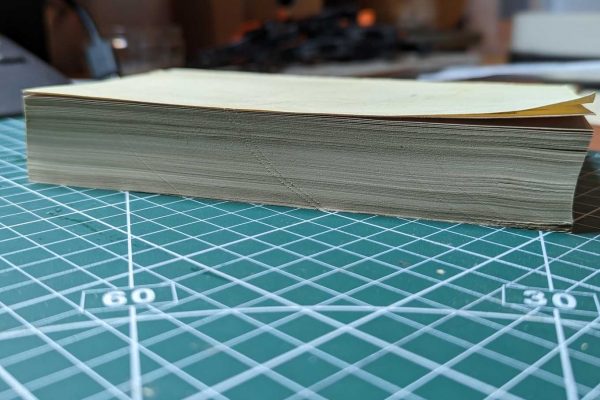 Trimmed fore-edge