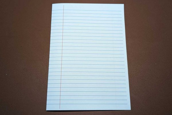 Printed lined paper