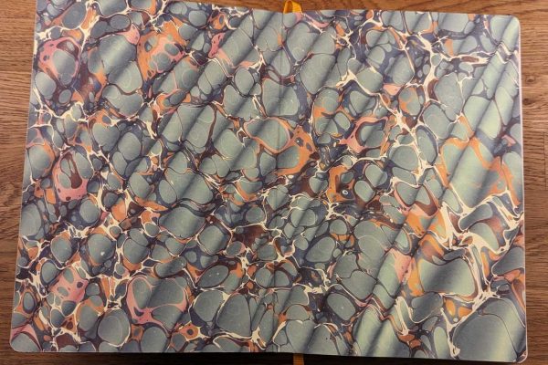 Marbled endpapers
