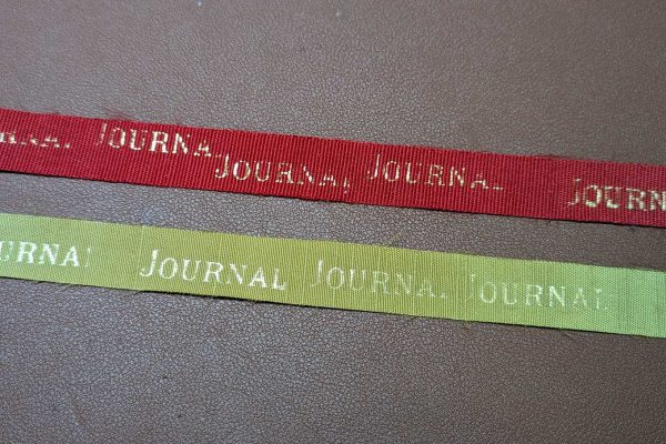 Test embossing using the "Journal" tool